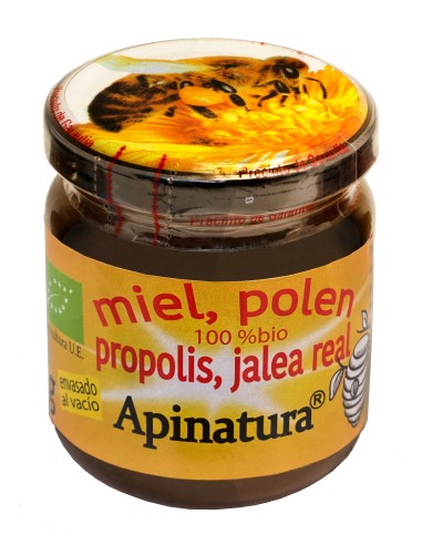Miel + polen + própolis + jalea real ecológico 250 gr